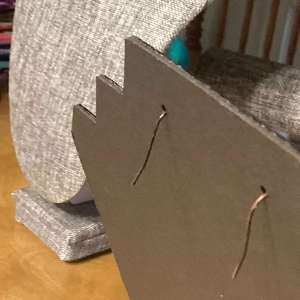 Ruby Red Silvertone Sparkly Pierced Earrings - Picture 4 of 6
